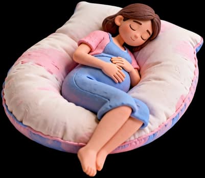 Tahmini doğum tarihi bilgisini temsil eden takvim temalı illüstrasyon