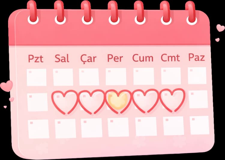 Yumurtlama hesaplama sayfası için kadın figürü illüstrasyonu